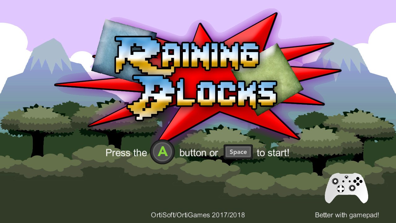 Raining blocks