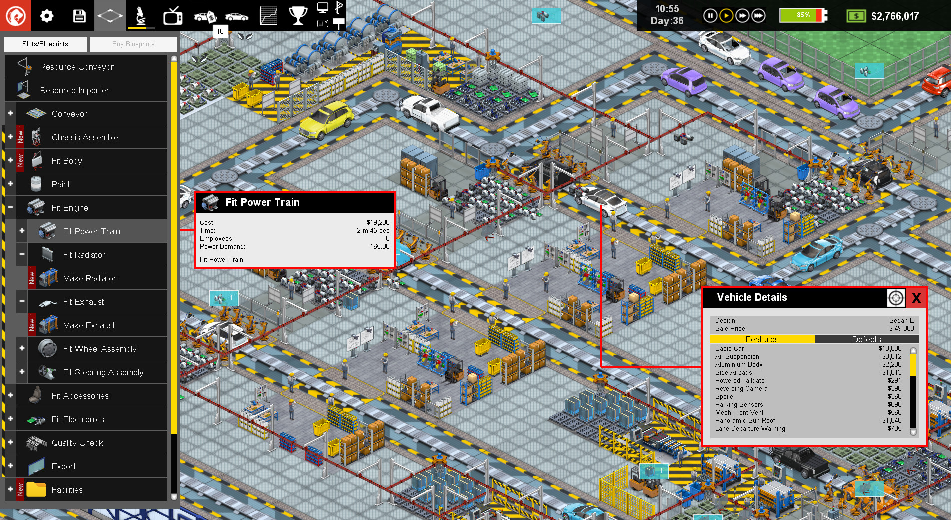 Production Line : Car factory simulation Free Download