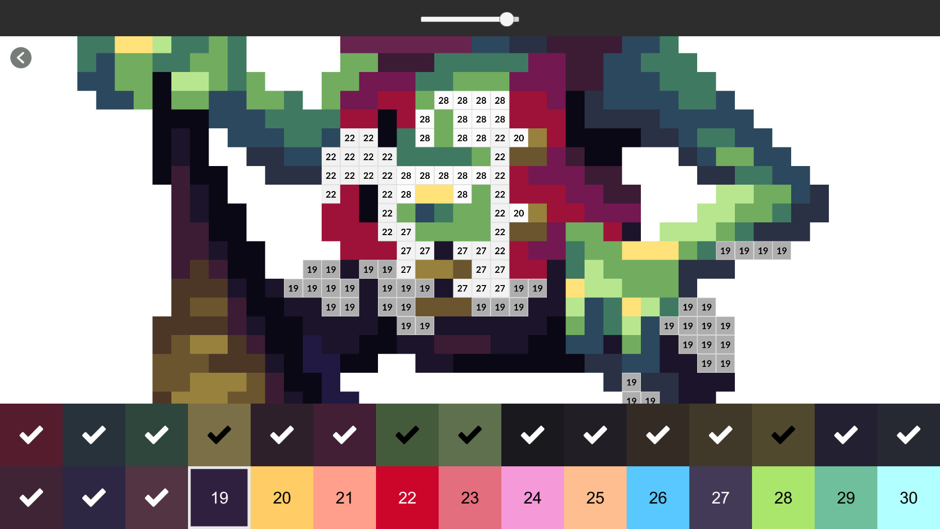 Pixel Art Monster - Color by Number Free Download
