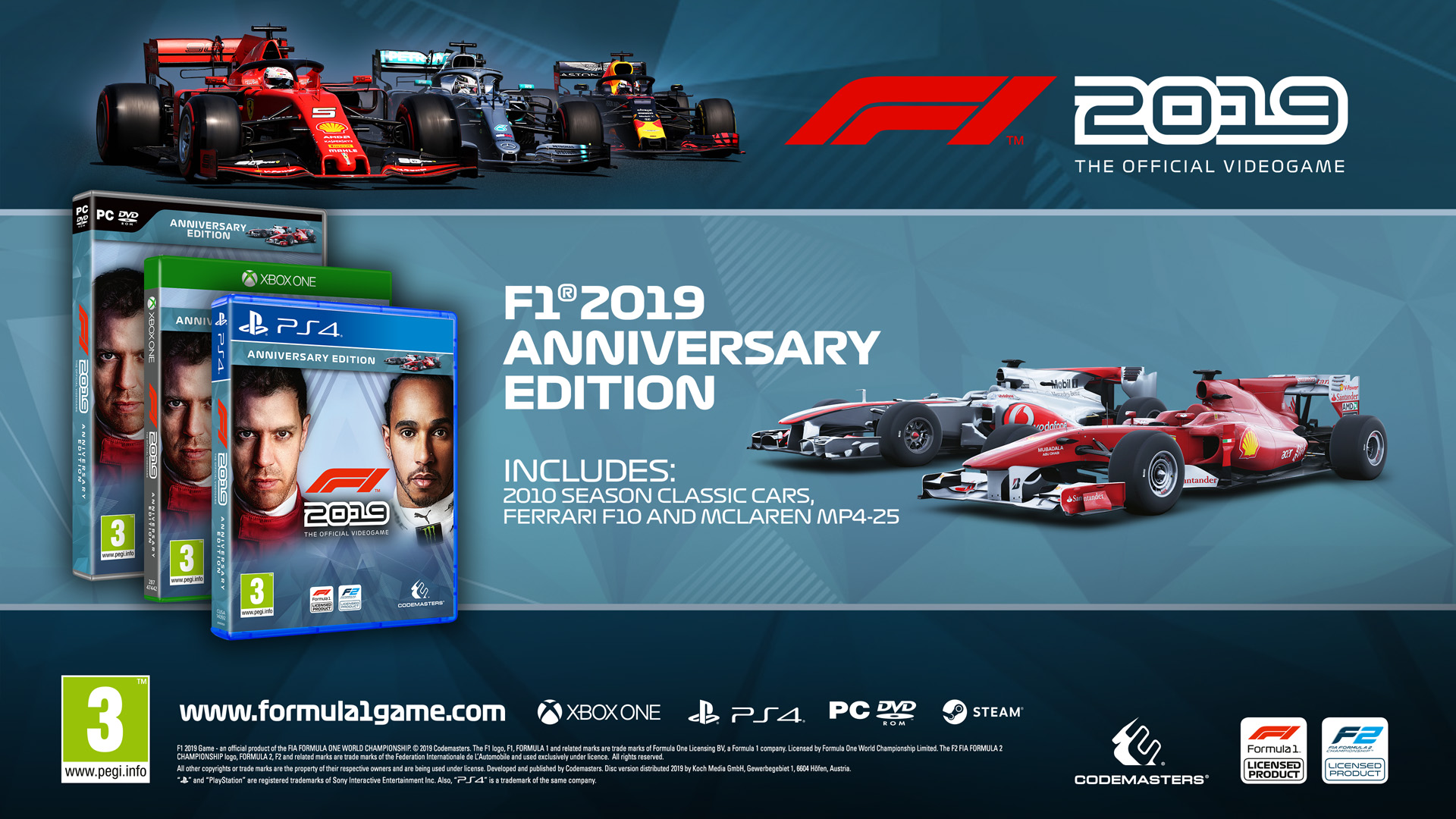 F1® 2019 Anniversary Edition Free Download