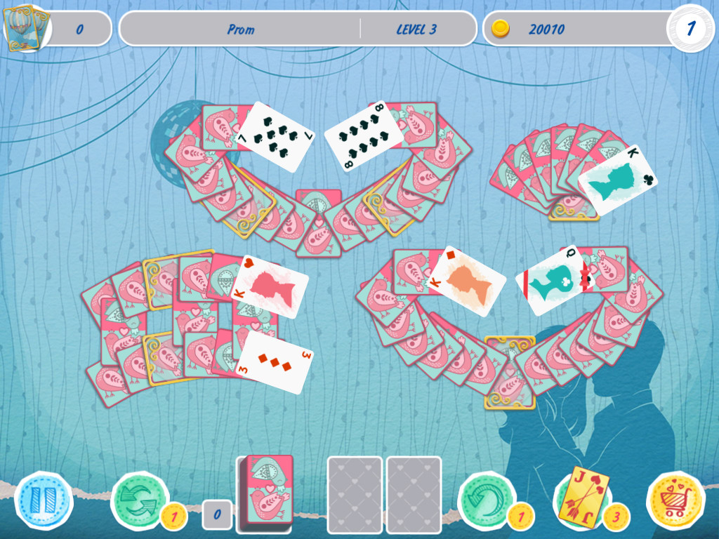 Solitaire Match 2 Cards. Valentine's Day Free Download
