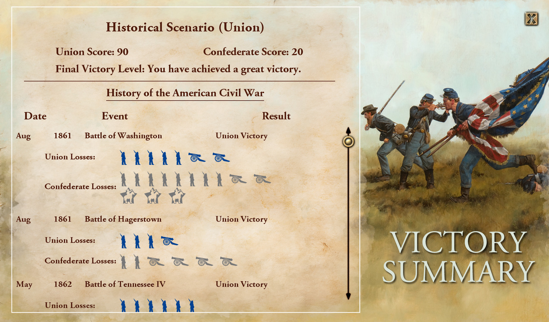 Victory and Glory: The American Civil War Free Download
