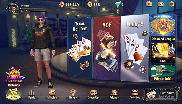 Hi Poker 3D:Texas Holdem Free Download