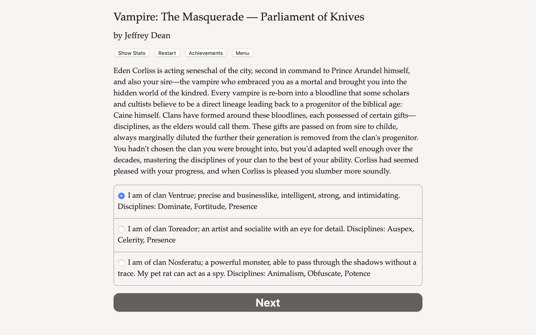 Vampire: The Masquerade — Parliament of Knives Free Download