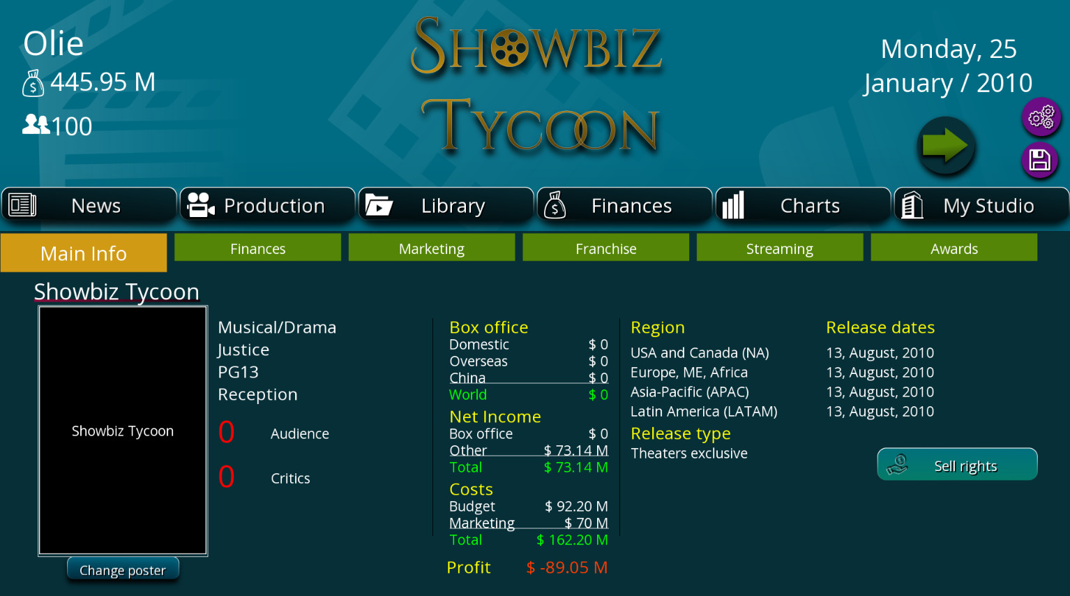 Showbiz Tycoon Free Download
