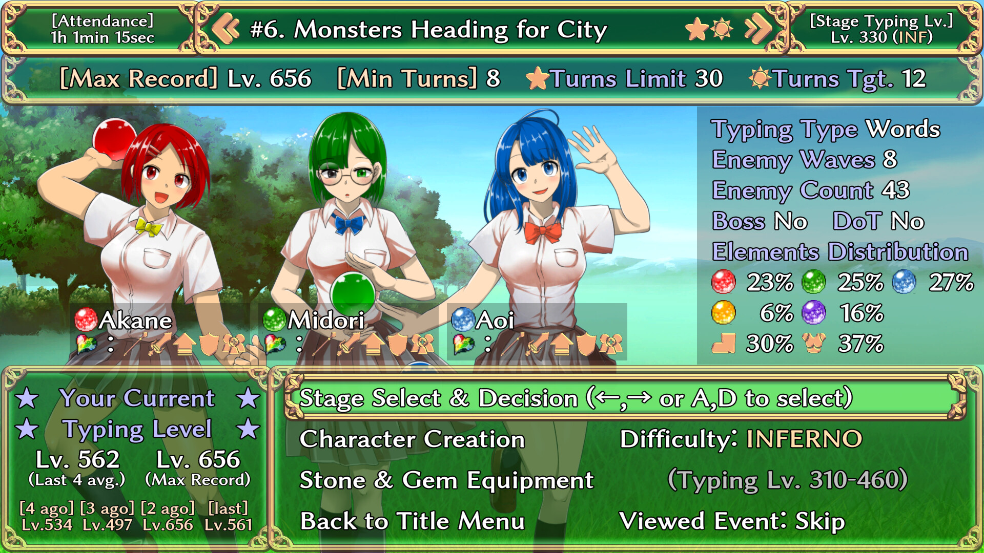 Students of Light Bonds - Typing RPG with Character Creation - Free Download