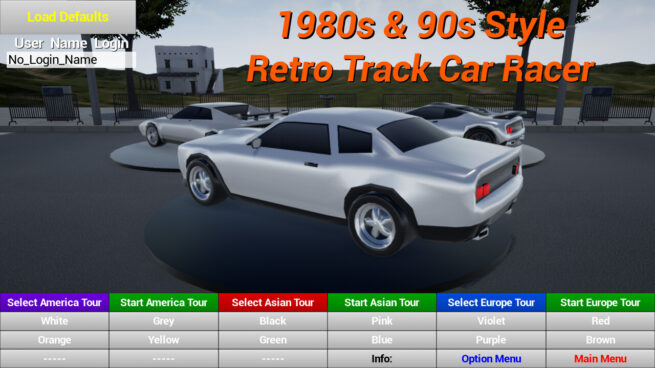 1980s90s Style - Retro Track Car Racer Free Download