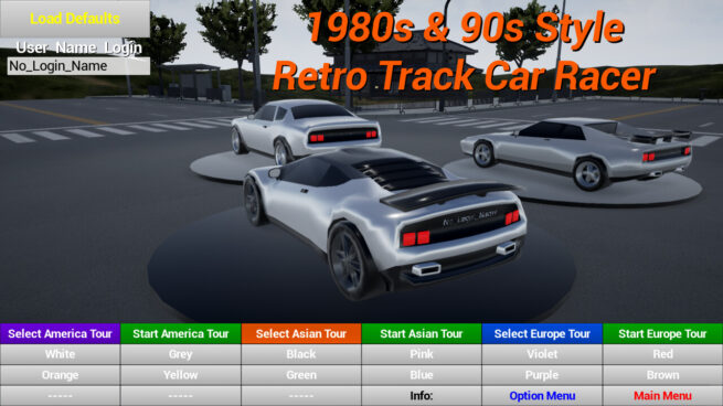 1980s90s Style - Retro Track Car Racer Free Download